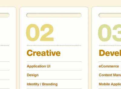 Services card company creative design package service tag