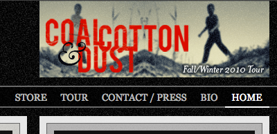 Coal, Cotton & Dust old time red