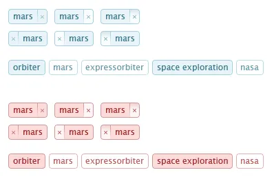 Tags blue lucida grande red selectable tags