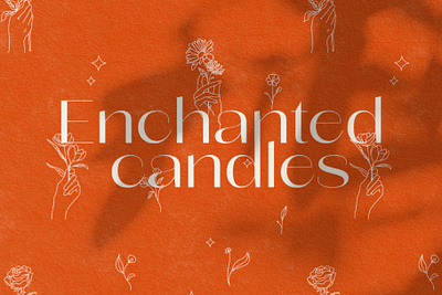 Enchanted Candle Project brand identity branding candle branding elegant candles grahic design graphic design mockup template poster poster mockup vector