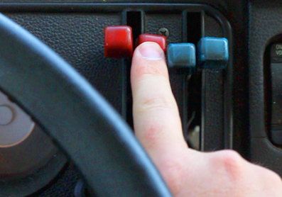 Dashboard bus buttons dashboard knobs levers switches toggles