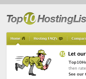 Review Site green grey navigation website