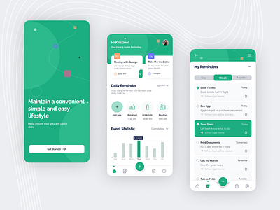 Get things done with This convenient Reminder App app branding deadline minimal mobileapp organization productdesign productivity reminderapp reminders scheduling taskmanagement timemanagement todolist ui uidesign userexperience userinterface ux uxdesign