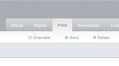 Boring CMS Nav blue cms design glyphs grey nav navigation texture ui website
