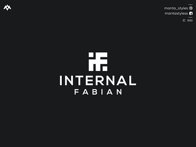 INTERNAL FABIAN app branding design fi logo icon if logo illustration letter logo minimal ui vector