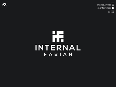 INTERNAL FABIAN app branding design fi logo icon if logo illustration letter logo minimal ui vector