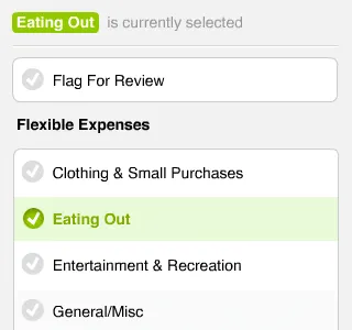 Xero Personal (select categories) iphone xero