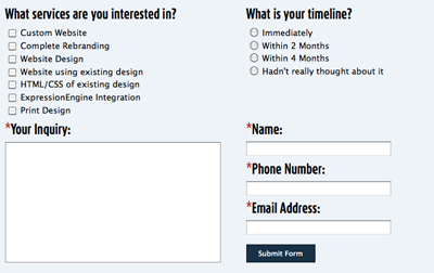 Contact Form contact form