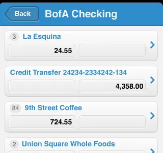 Xero Personal (uncategorized items) iphone xero