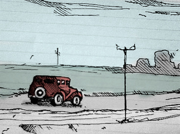 Road to Perdition ink roadtoperdition sketch vintage