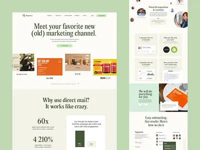 PostPilot - Exploration design homepage interface l landing page ui uidesign ux web website