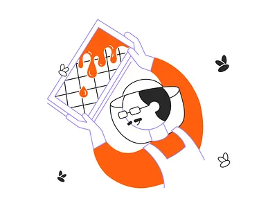 Beekeeper branding character color design graphic design illustration logo ui vector