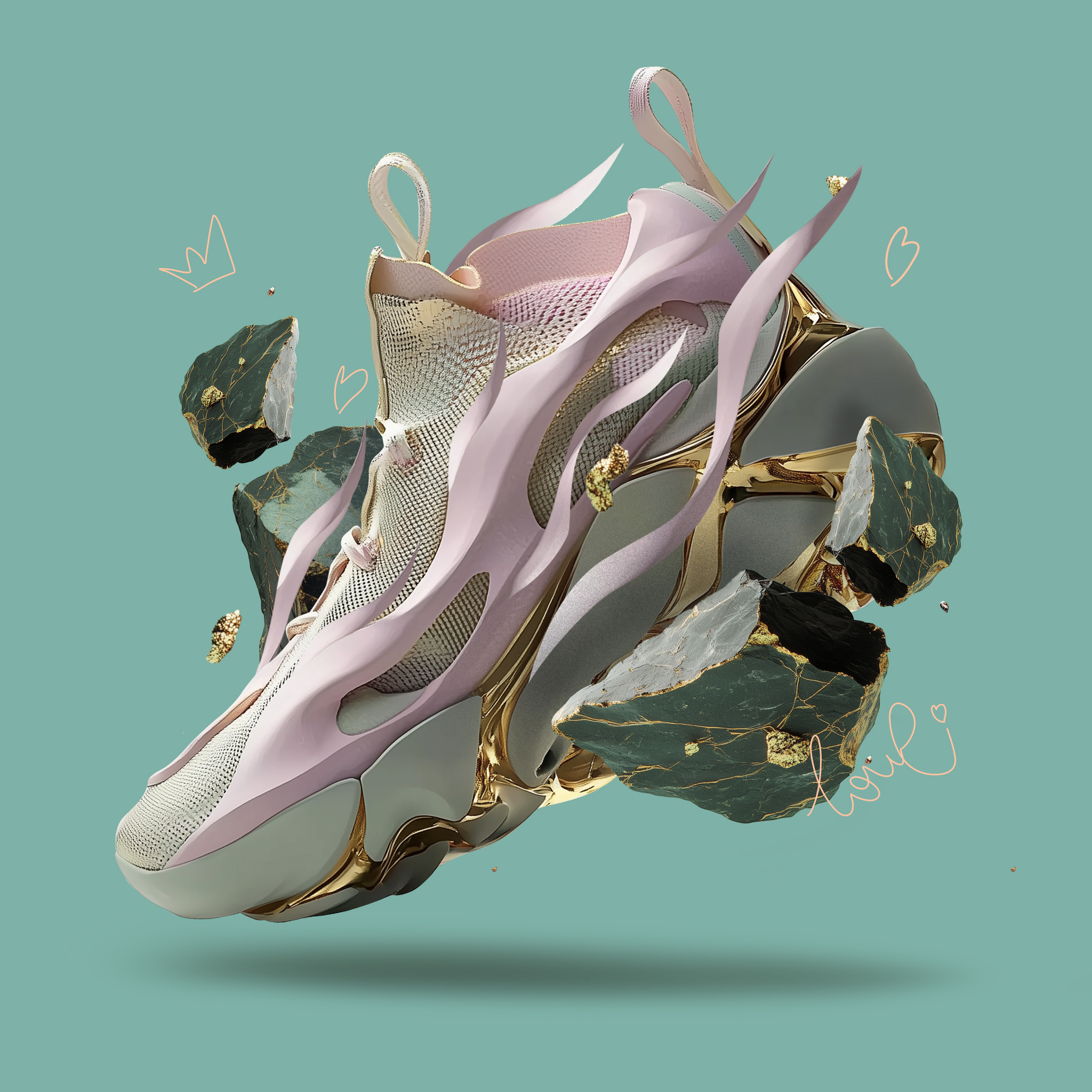 Detach your fears ai booking branding e commerce figma illustration inspiration midjourney nike sneakers sport ui ux visual webdesign