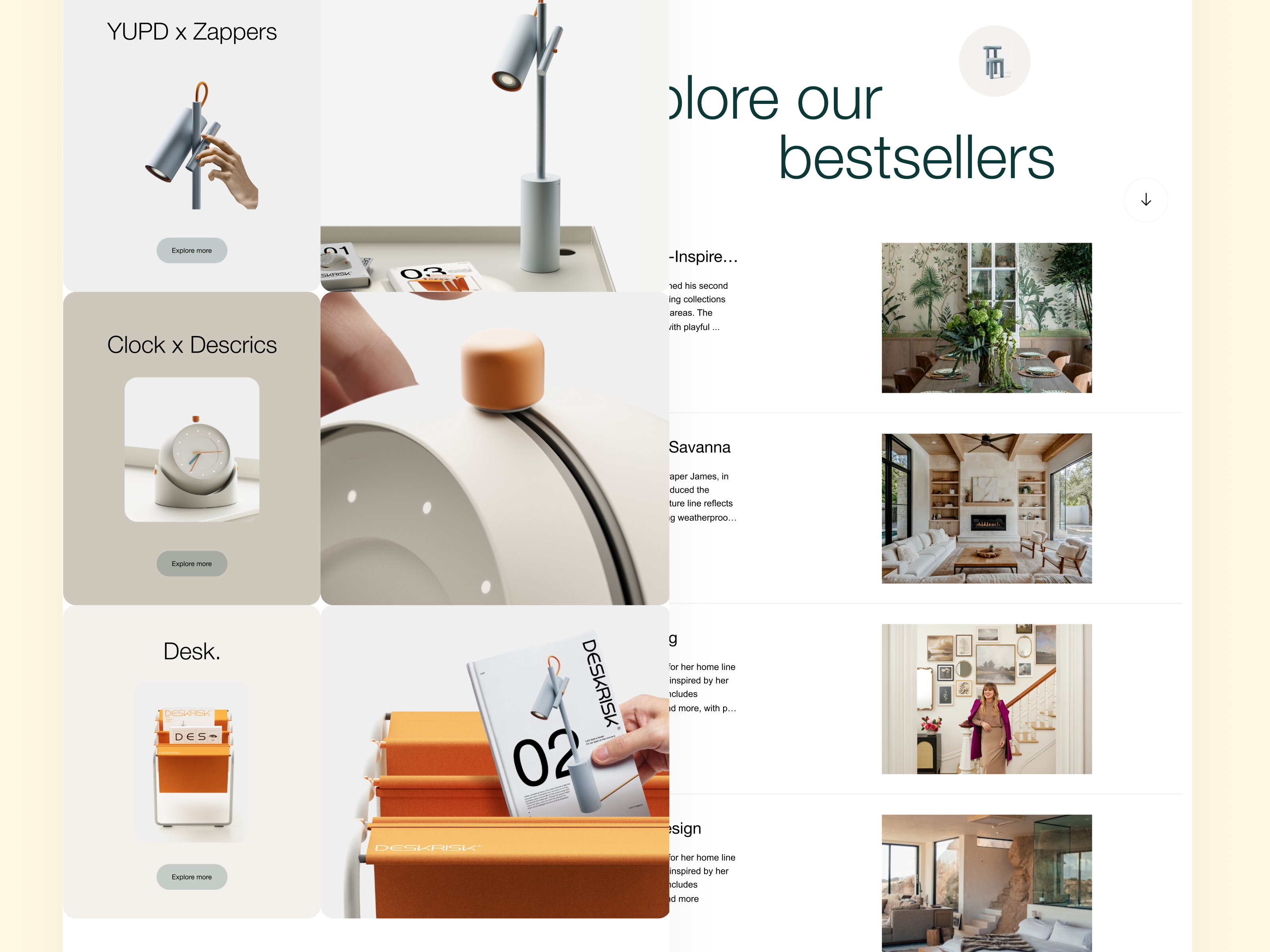 E-commerce Furniture Online Store branding commerce ecommerce furniture landing store ui web