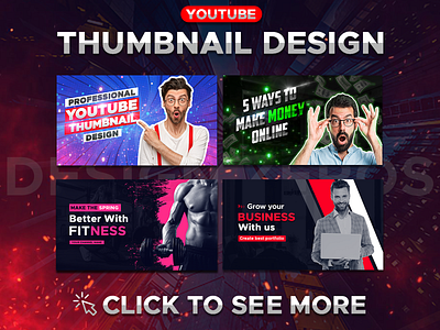 YouTube Thumbnail design adobe illustrator adobe photoshop app branding business thumbnail design design fitness thumbnail design graphic graphic design illustration logo professional thumbnail thumbnail thumbnail design thumbnails typography ui ux vector youtube thumbnail