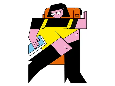 In a Rush branding character color design graphic design illustration ui vector