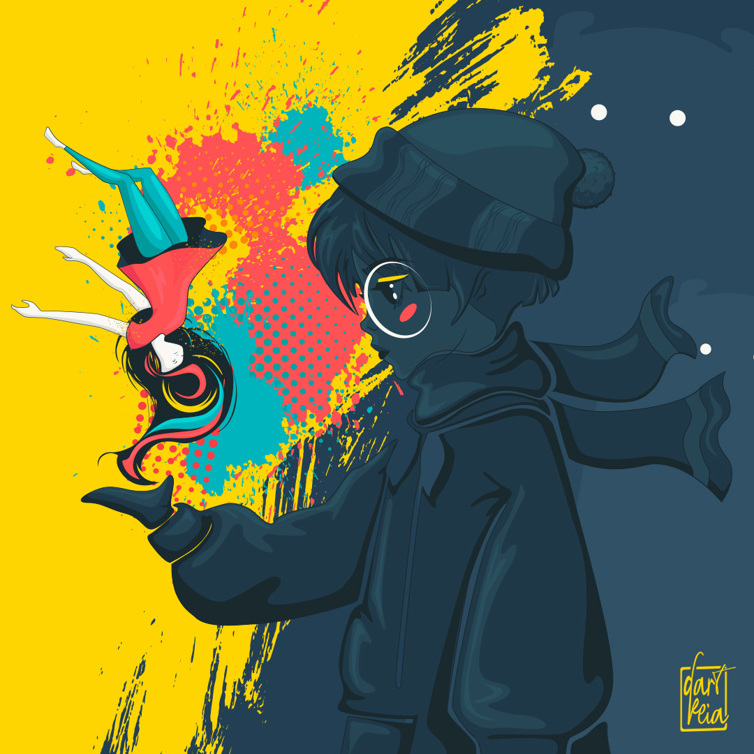 The colors inside you adobeillustrator anime carton character colors digitalart digitalartist digitalillustration graphicdesign graphicillustration holi holifestival illustration magic popart vectorart vectorartist vectorartwork vectorillustration