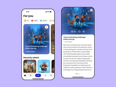 Learning App UI – Interactive & Educational Design app clean design e learning app edtech education education app elearning gamification learning learning course learning platform minimal mobile mobile app online education student learning ui