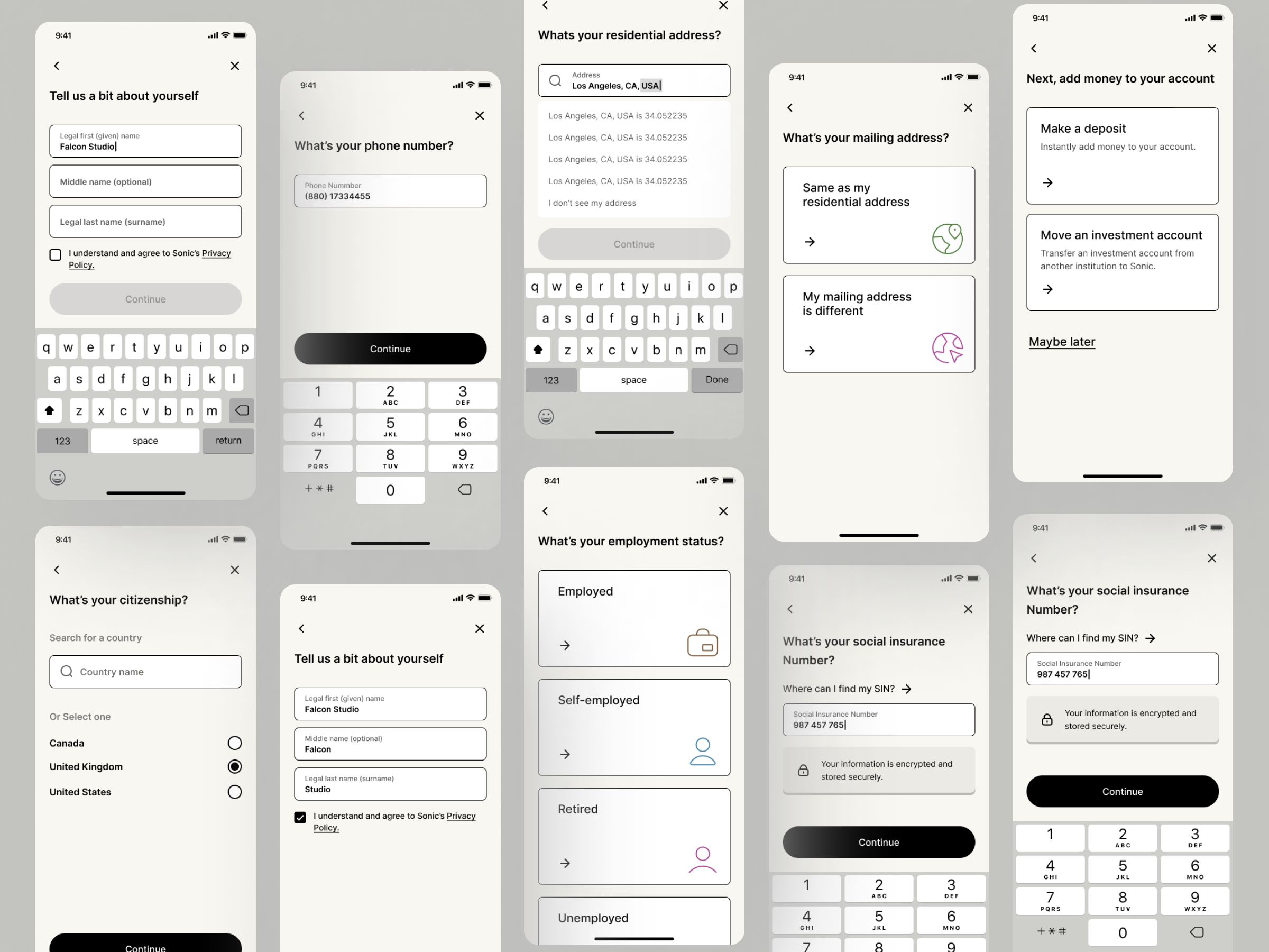 Onboarding flow Mobile UI app ui clean clean ui crypto currency invest app investment app minimal minimal apps mobile app mobile app design mobile app design ui mobile design money ui