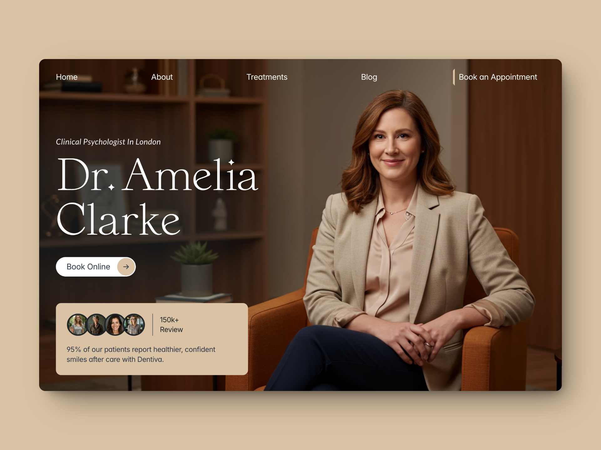 Modern Framer Website for Psychologists design doctor website framer framer developer framer expert health website landing page personal website psychologist psychology website responsive seo ui ui ux web design website website design