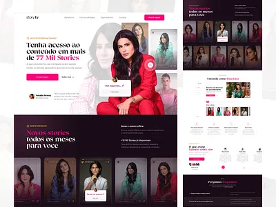 Natalia Beauty - Website beauty landingpage stories story tv ui ui design uidesign ux uxdesign woman woman landingpage