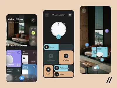 Smart House Mobile IOS App android animation app app design dashboard design design ui devices home interface ios mobile mobile app motion smart technology ui uiux ux virtual