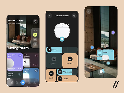 Smart House Mobile IOS App android animation app app design dashboard design design ui devices home interface ios mobile mobile app motion smart technology ui uiux ux virtual