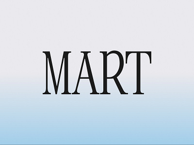MART logotype festival logo logotype typography