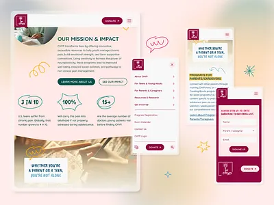 Nonprofit Website Design - CHYP Elevation branding charity charity website design design graphic design illustration non profit nonprofit nonprofit web design nonprofit website nonprofit website design typography ui web design webdesign website design