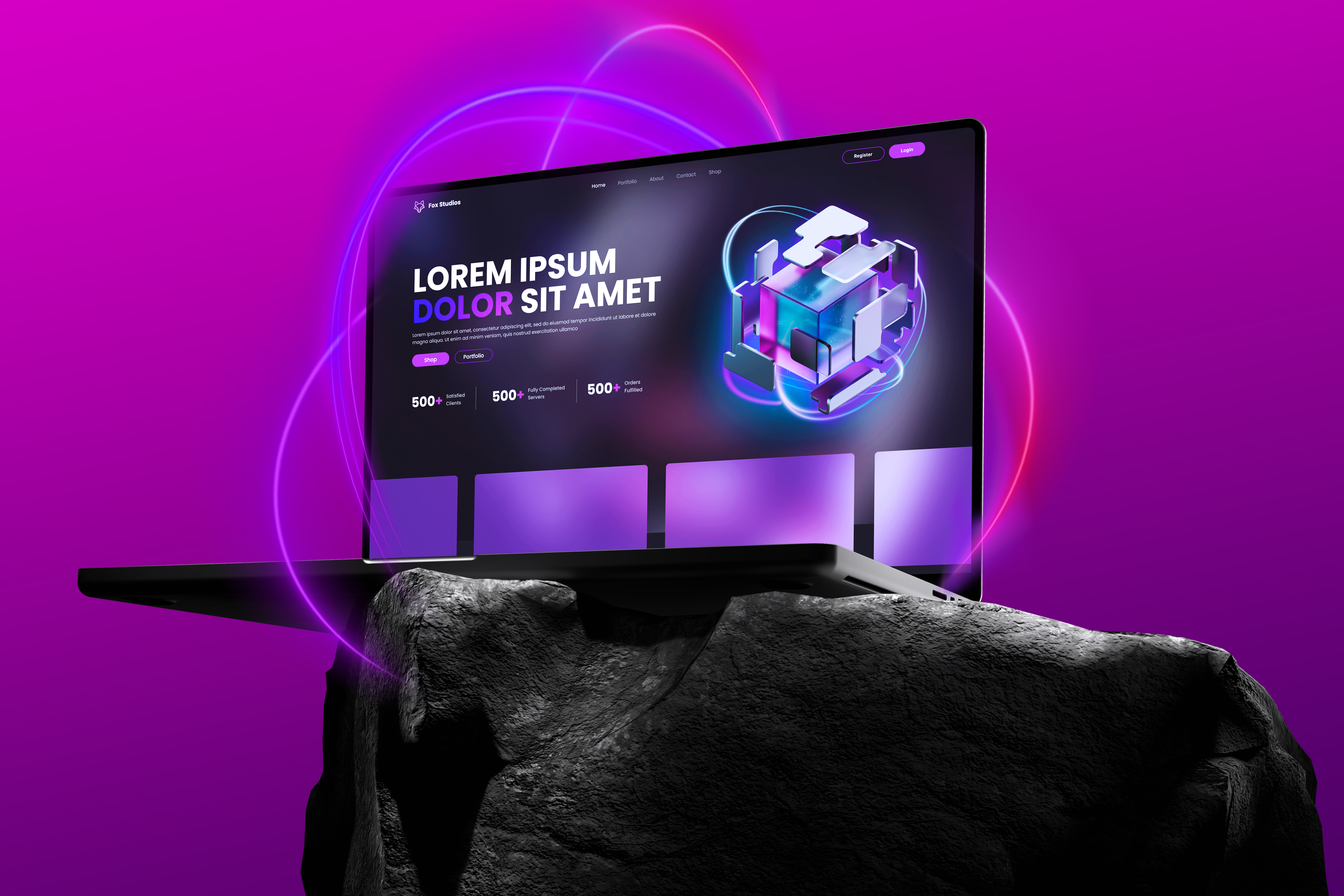 Website Design - Fox Studios figma landing page ui uiux ux website