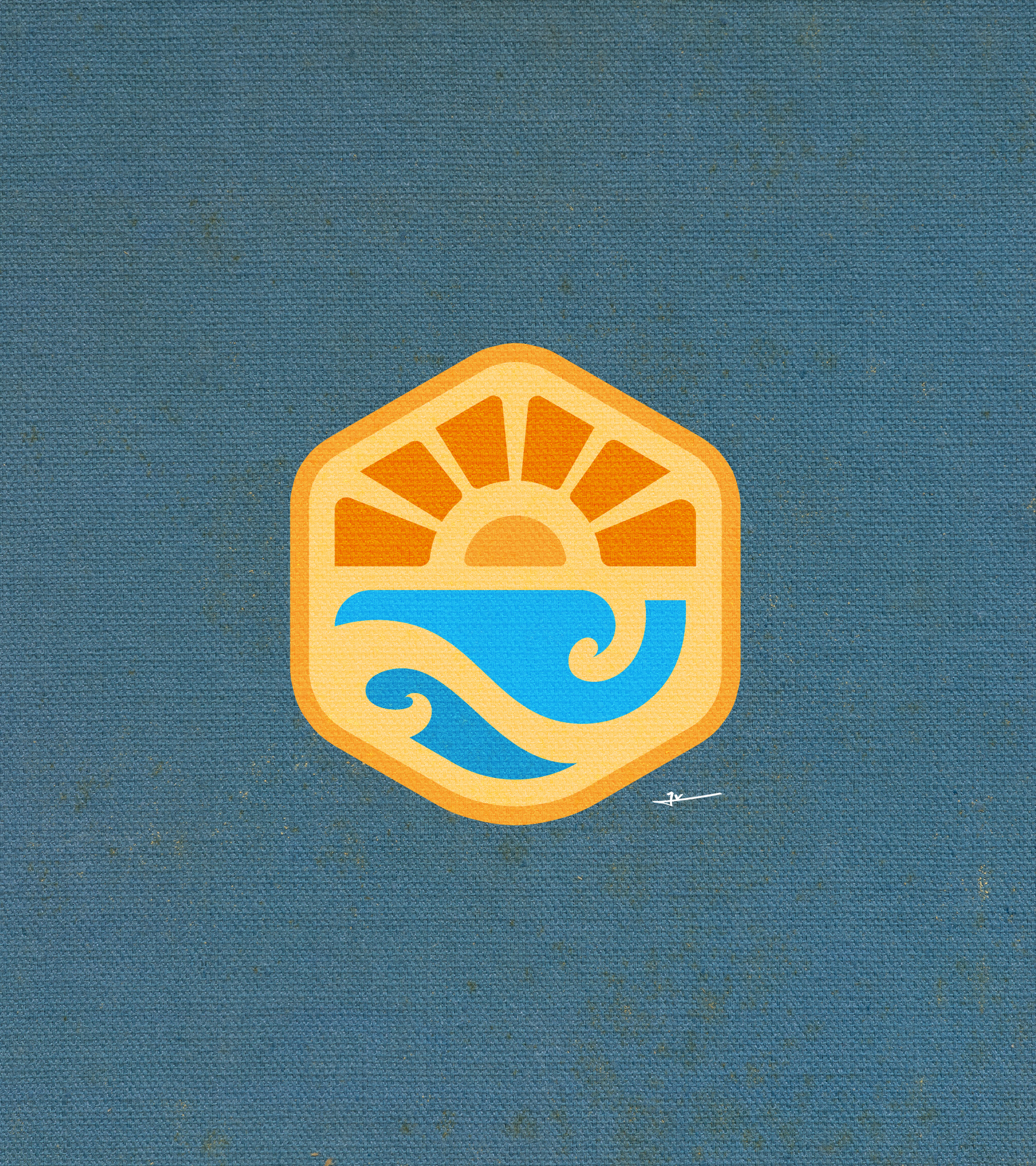 SUNSET 🌅 - Logo exploration. brand branding color full design fabric graphic design illustration isotype landscape logo logo design sun sunset vector visual identity