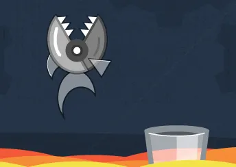 Robot piranha blue orange piranha robot