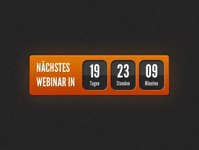 Countdown countdown orange timer ui website
