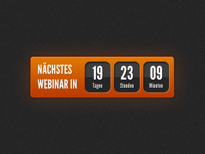 Countdown countdown orange timer ui website