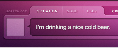 Search Bar beer gradient purple search thumbnail ui design