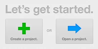 Let's get started. concept