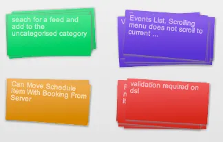 HTML/JS Stacked Cards html5 javascript senchatouch ui