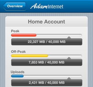 Adam Internet iPhone App app application blue iphone
