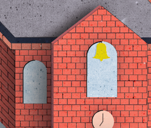 Earthquake-prone firehouse baroque perspective illustration