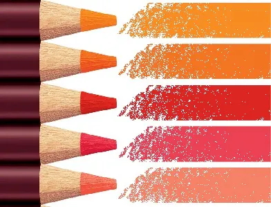 Coloursoft Leaflet colour pencils stripes