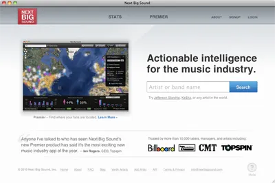 Next Big Sound Relaunched Today