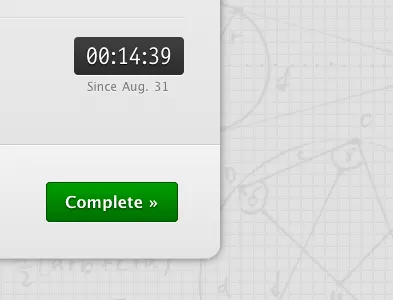 Clock-like buttons clock css3 testflight