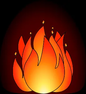 Fireplace black fireplace illustration maroon orange project red yellow