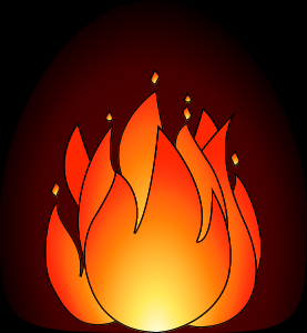 Fireplace black fireplace illustration maroon orange project red yellow