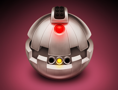 Thermal Detonator dock icon illustration metal star wars