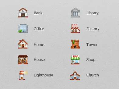Buildings icons 32px building home house icon icons