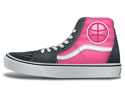 Dribbble Vans SK8 HI dribbble graphite pink vans