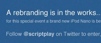 Rebranding contest ipod nano rebrand scriptplayground