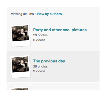 Polaroid style color css3 invisible design polaroid turquoise typography