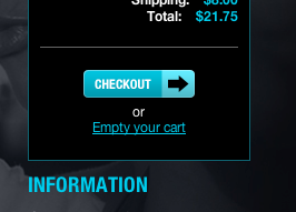 Sidebar Cart Widget blue button shoppingcart sidebar